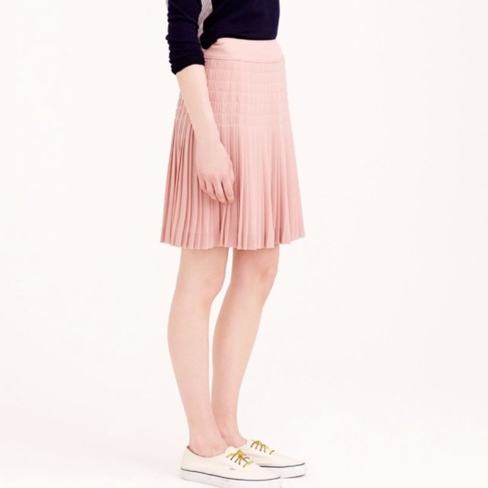 J.Crew Sz 8 Pleated Swing Skirt EUC - Picture 4 of 6